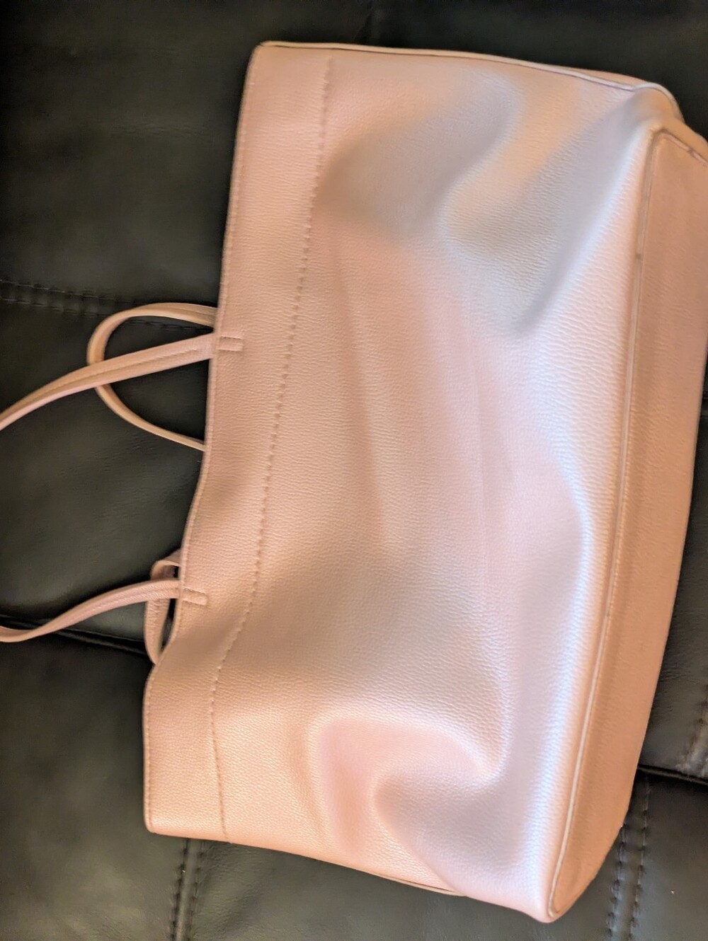 Tory Burch Pink Pebbled Leather Tote - Picture 7 of 9